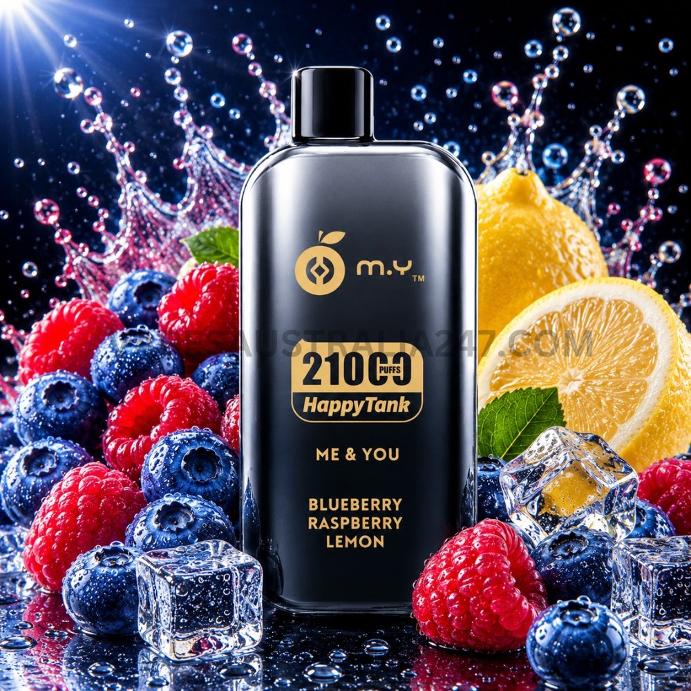 HappyTank 21000 Puffs Blueberry Raspberry Lemon