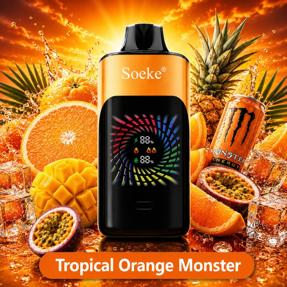 SOEKE S9 28000 Puffs Tropical Orange Monster